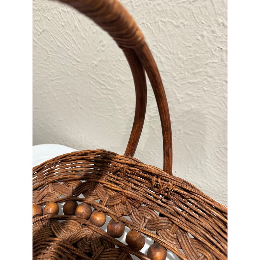 Vintage Woven Gathering Basket Phillipines - Picture 5 of 12